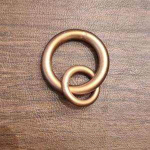 NEW! Sold Out Pottery Barn Double Ring Brass Small Curtain Rings (10)